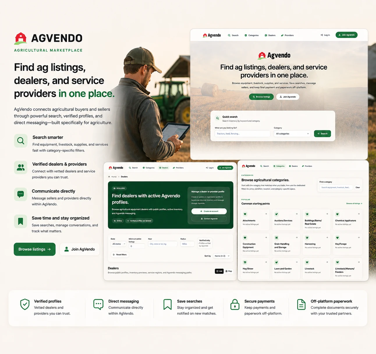 AgVendo agricultural marketplace