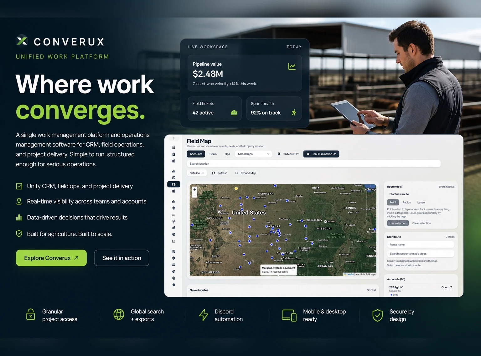 Converux operational workspace