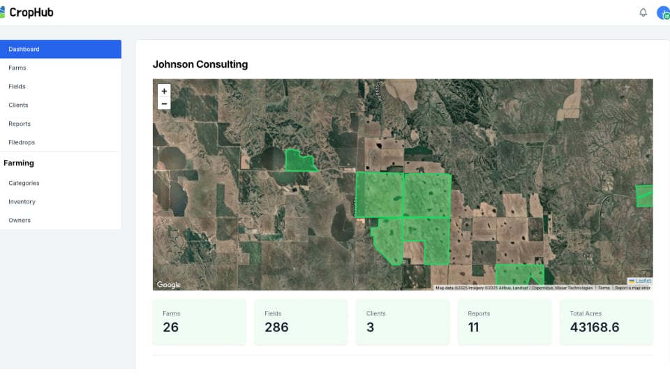 CropHub - Crop Management Platform