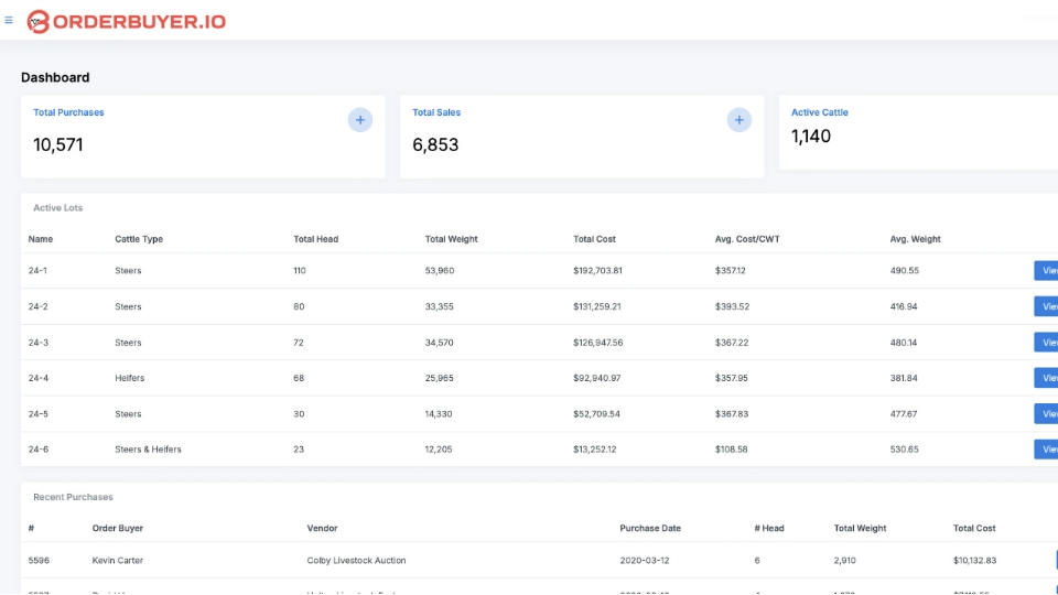 OrderBuyer - Cattle Order Buying Solution